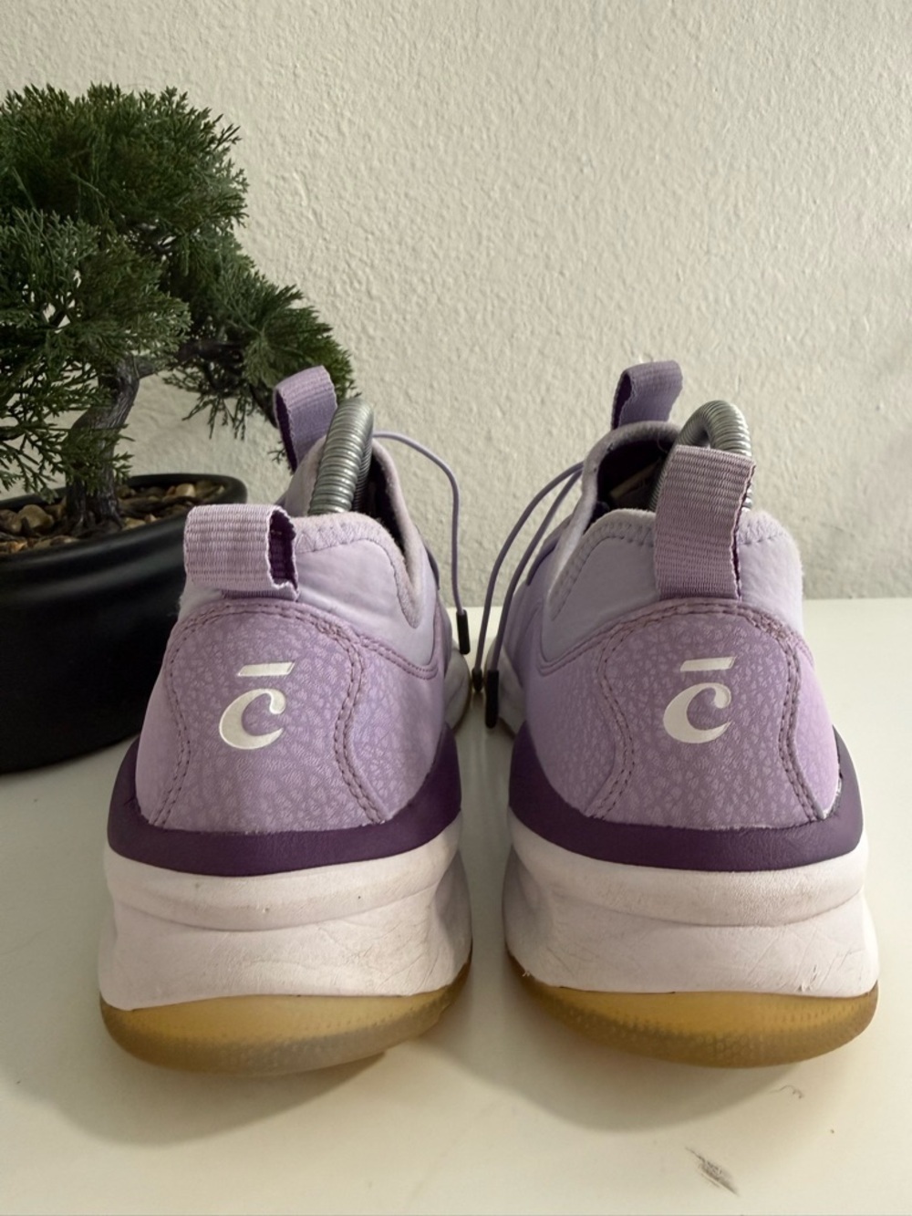 Clove Women's Lavender Athletic Sneakers with Deep Purple Accents - Picture 5 of 9